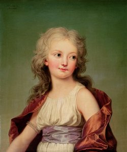 Portret Marie-Therese Charlotte z Francji (1778-1851) Księżna Angouleme, 1786